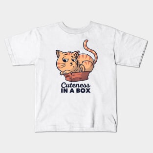 Cuteness In A Box Funny Cat Gift Kids T-Shirt